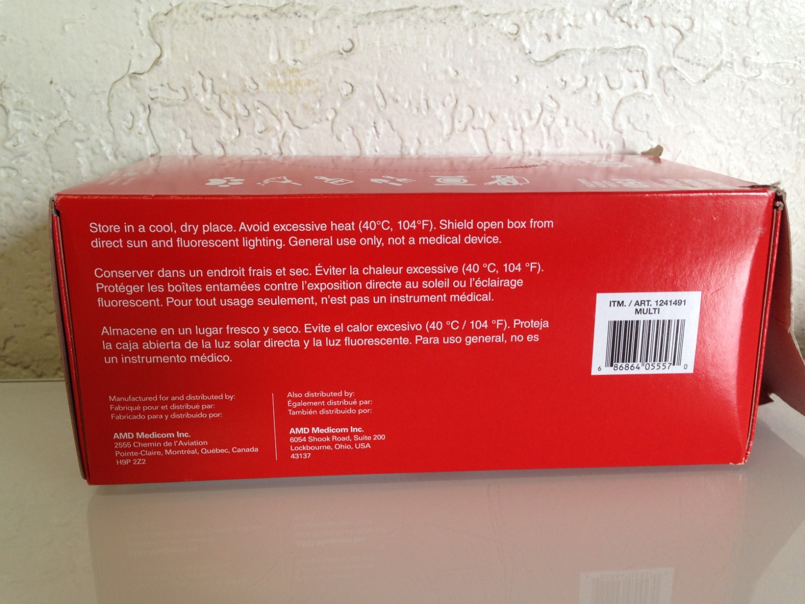 Medicom Vulcan Nitrile Gloves Indigo Size Medium 150 Count General Purpose