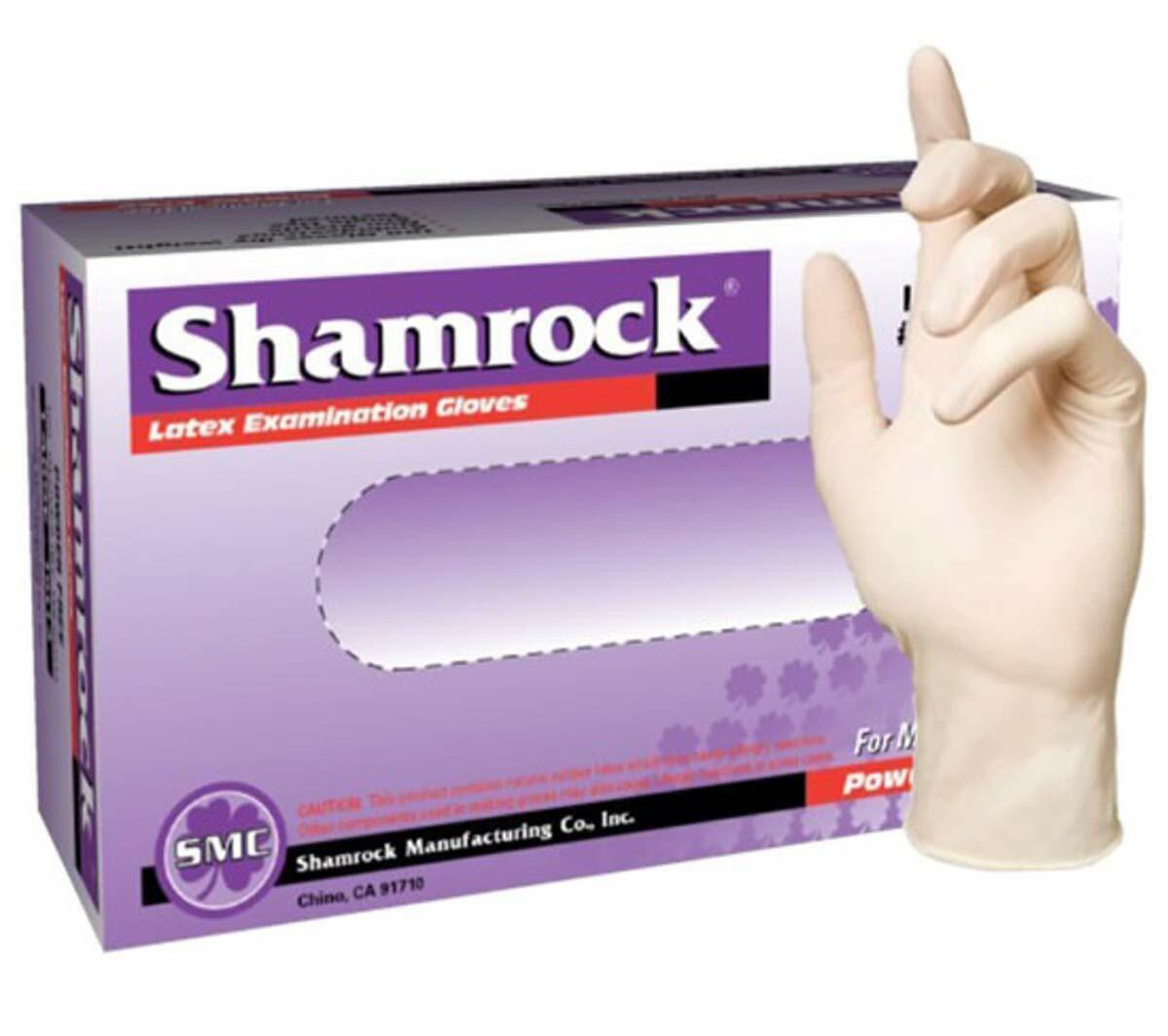 Shamrock Powder-Free Textured Examination Latex Gloves for Medical Use(1000 PCS)