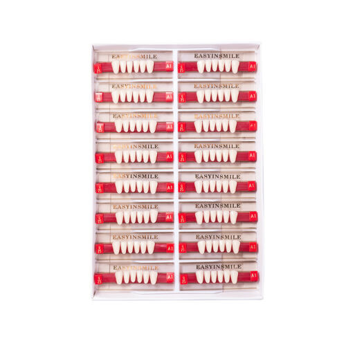 Dental Acrylic Resin DIY Denture False Teeth Upper Lower Full Set Shade A1/A2/A3