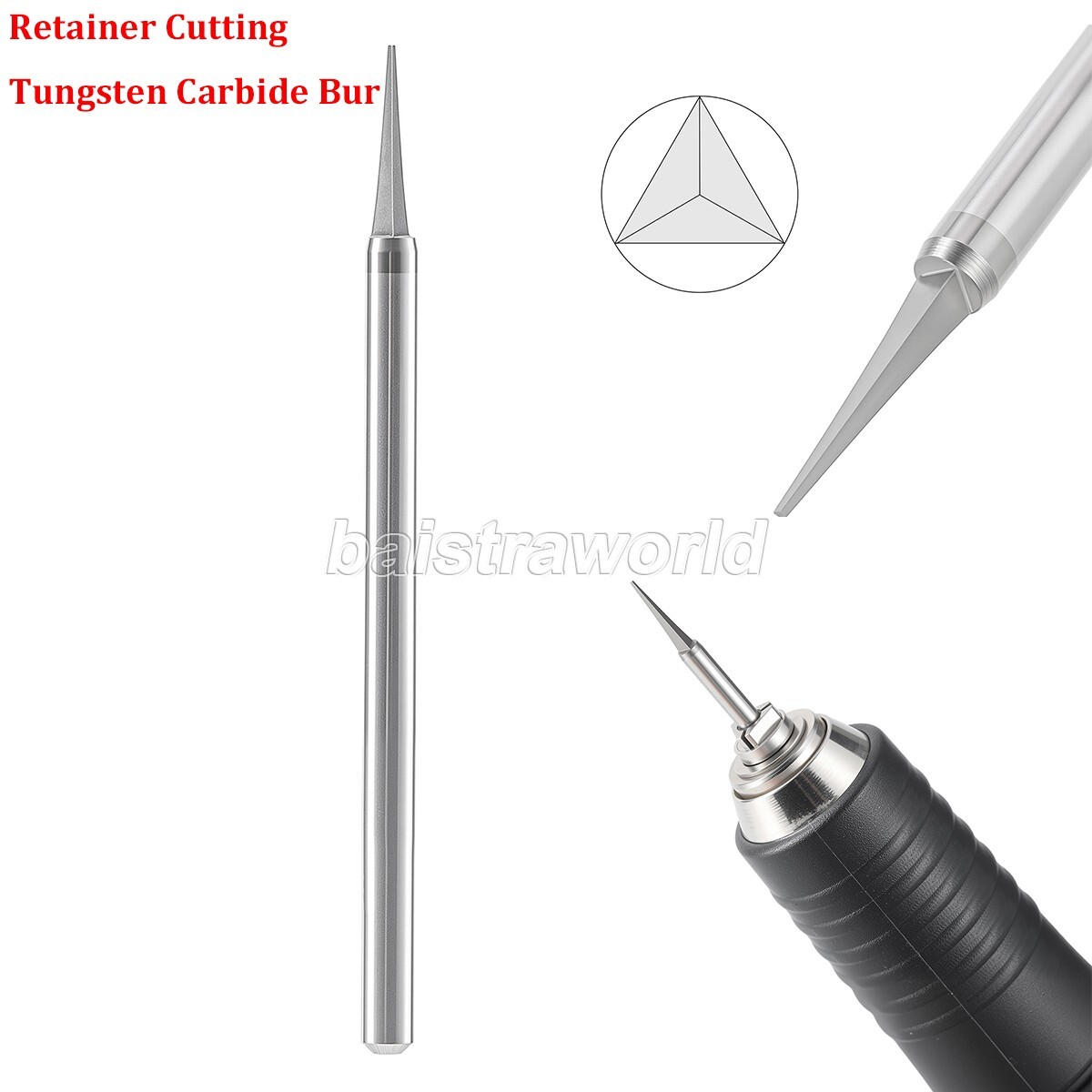 AZDENT Dental Orthodontic Retainer Cutting Tungsten Carbide Burs HP2.35mm