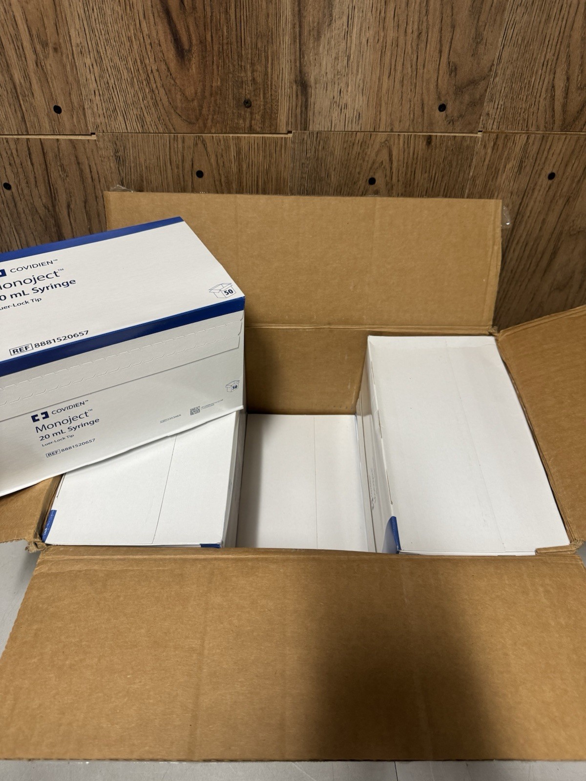 Covidien Monoject 20mL Syringe Luer Lock 300 Total (6 Boxes x 50) New