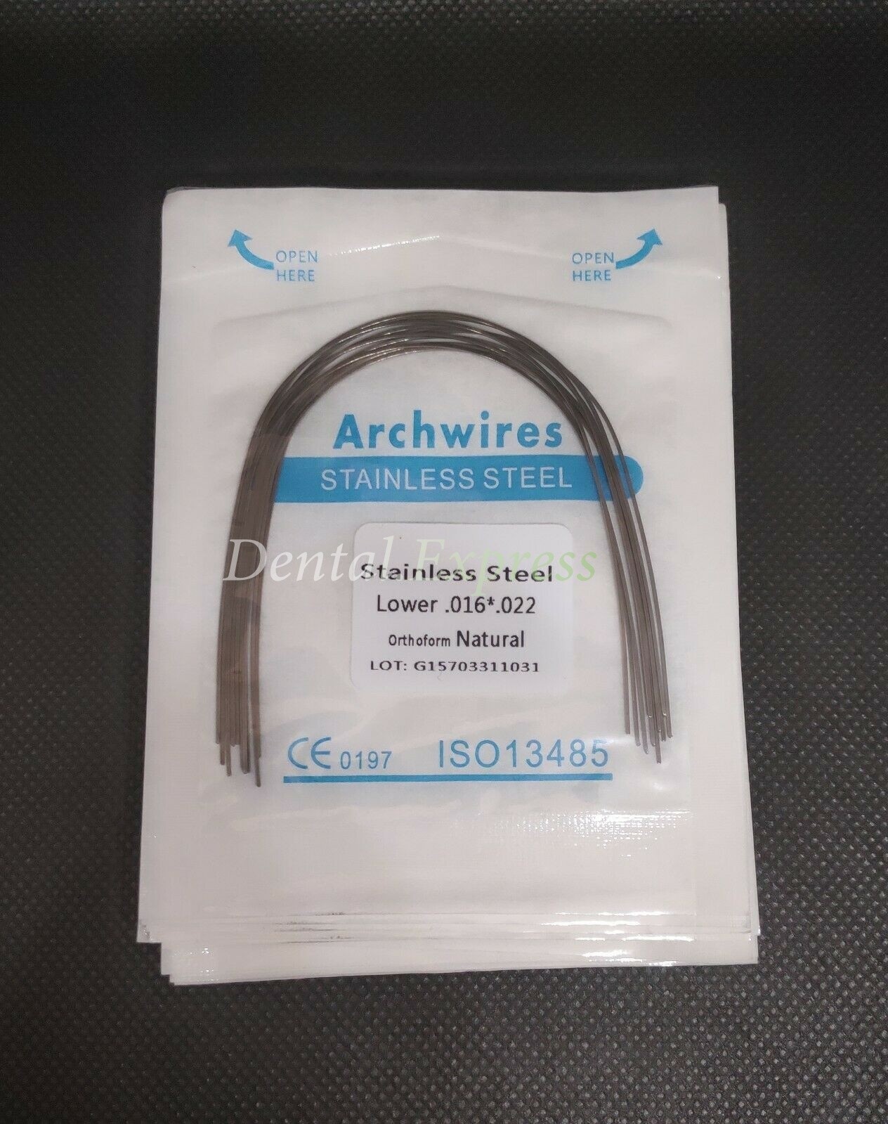 Dental S.S Orthodontic Arch Wire Stainless Steel Round Rectangular Natural Form