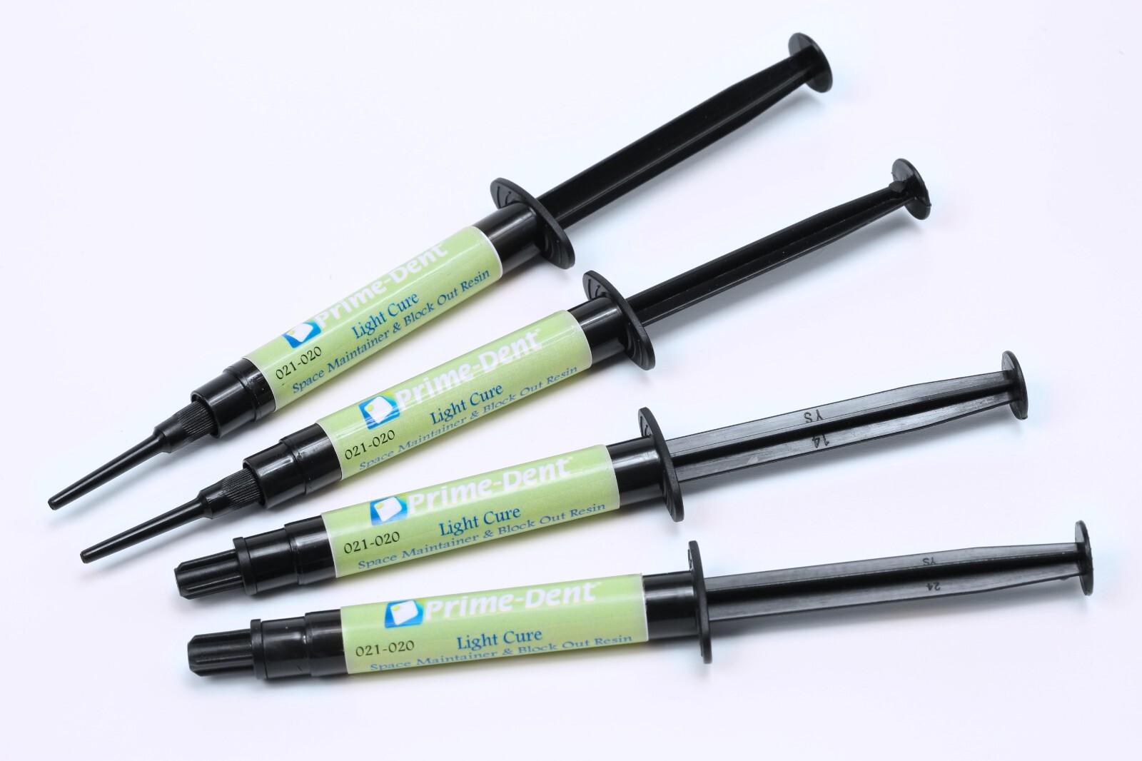 Prime Dent Light Cured Block Out Resin Material Kit 4 x 3.5g syringes 021-021