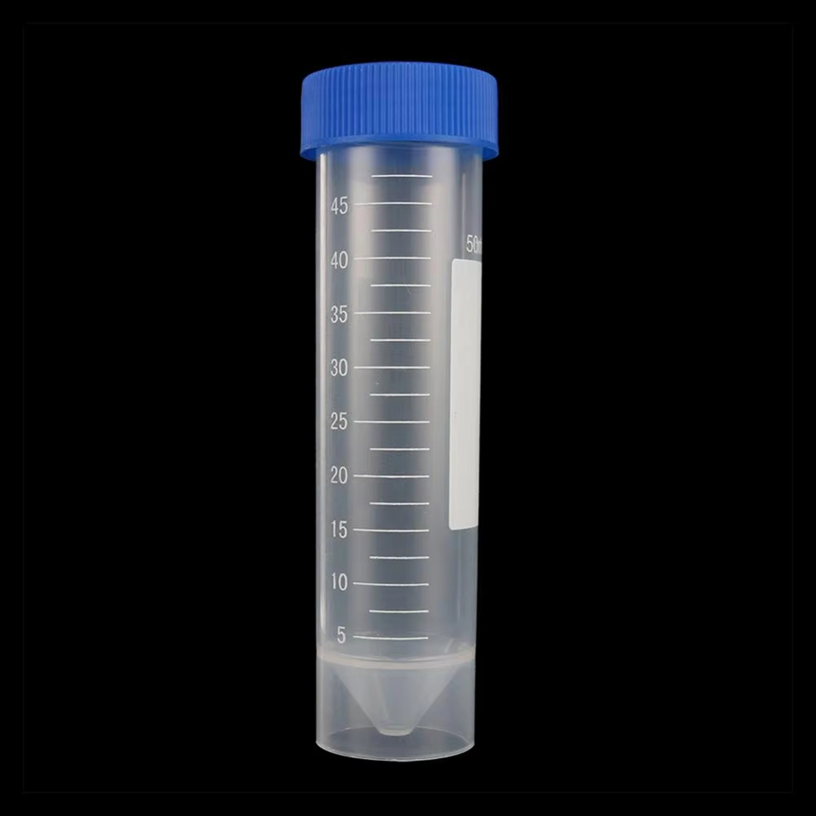 10PCS 50ml Centrifuge Tubes Screw Cap Flat/Round/Pointed Bottom Plastic