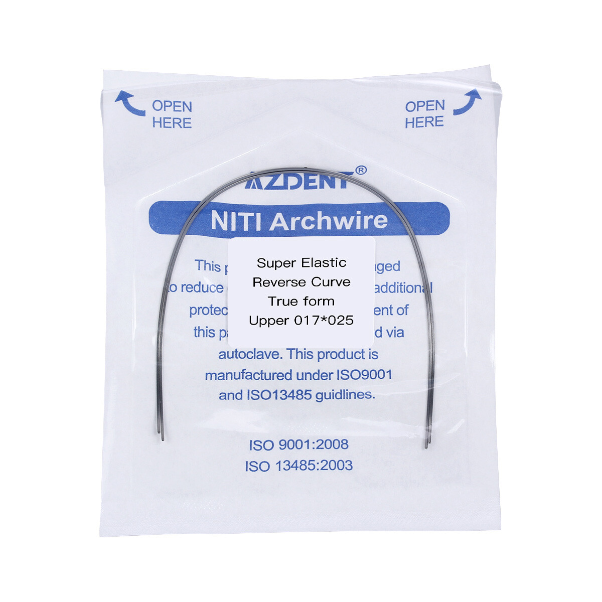 Dental Ortho Super Elastic Arch Wire NITI Reverse Curve Round/Rectangular True