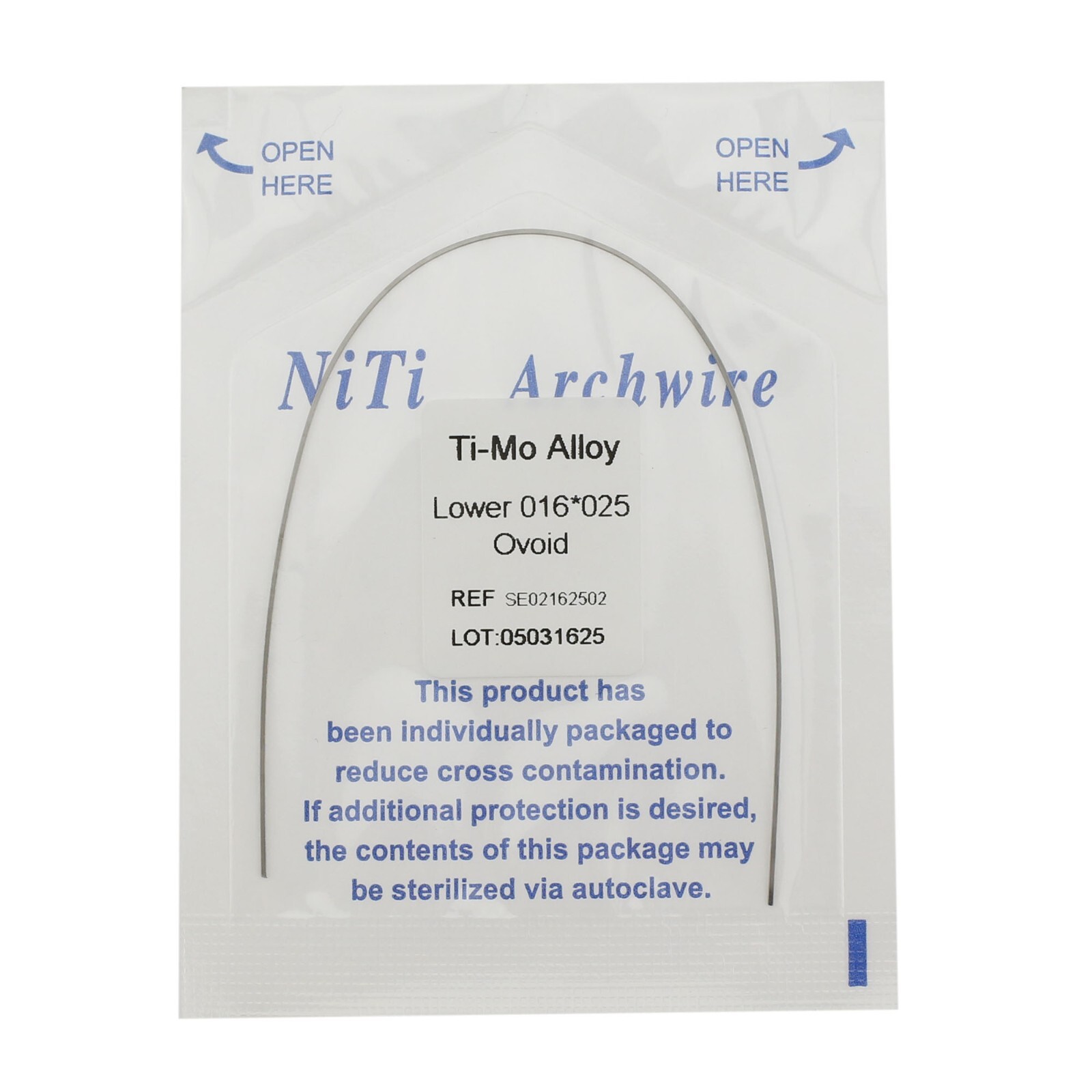 Dental Orthodontic Arch Wires Ovoid Ti-Mo Alloy TMA Titanium Molybdenum DAMON AO