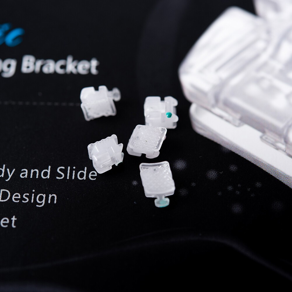 Orthodontic Self Ligating Brackets Ceramic Sapphire brace RothMBT 022”3/345Hook
