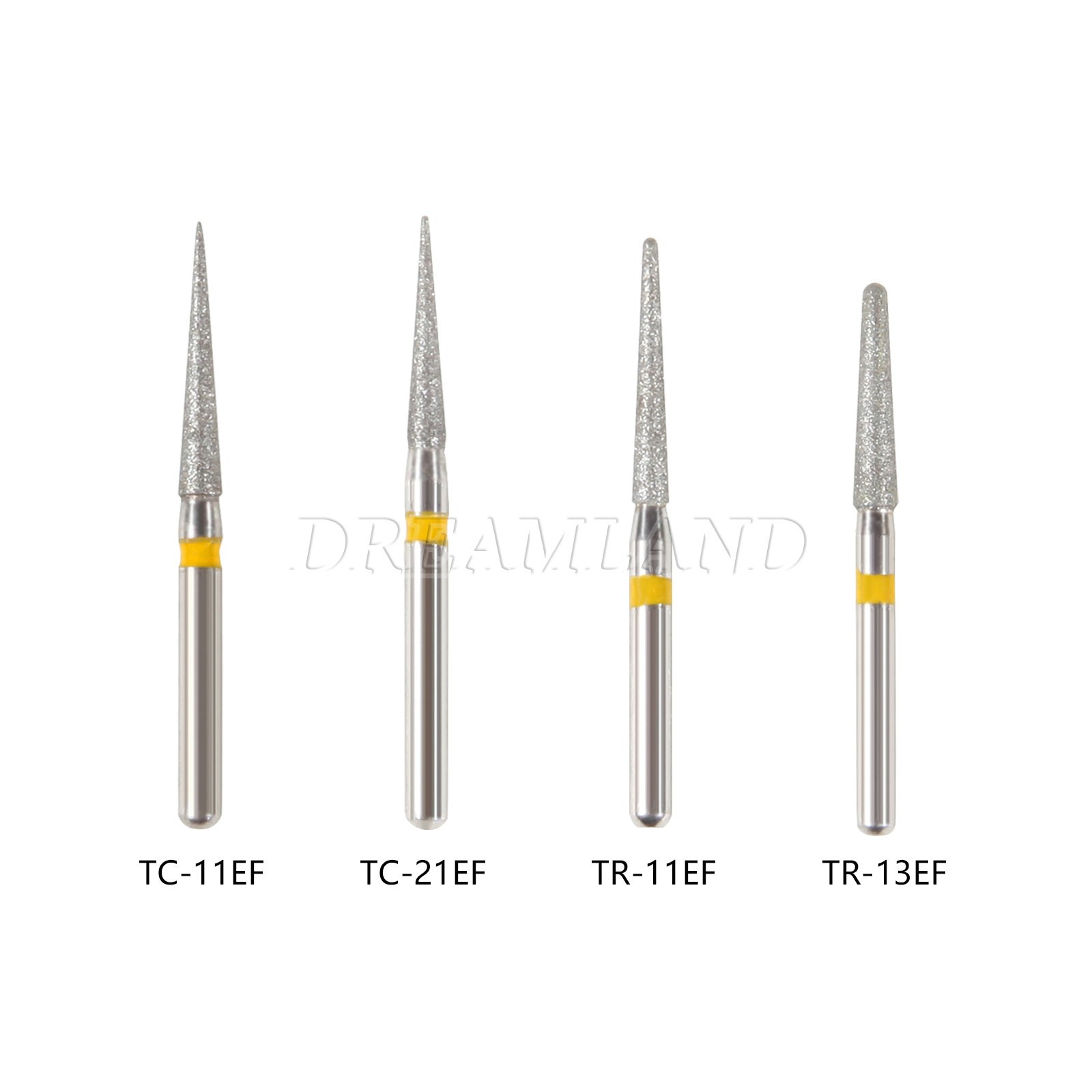 100 piezas/20 tipos Burr fresas de diamante salees FG medio 1,6mm FG1.6mm SKY