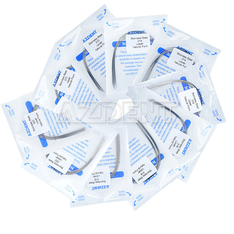 Dental Orthodontic Natural Form Arch Wires Stainless Steel Round 10PCS/Pack HOT
