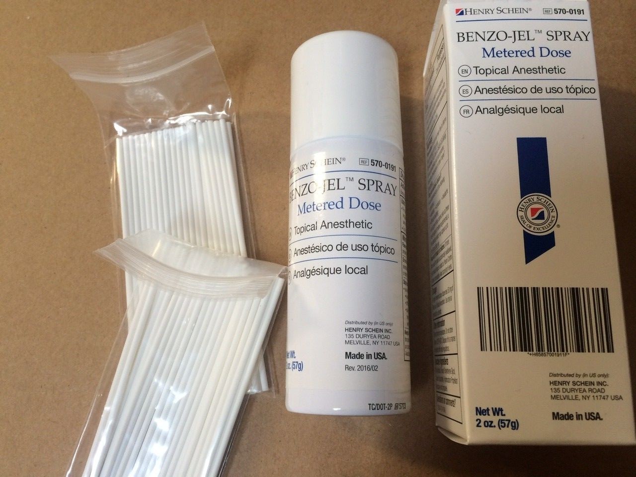 Topical Gel ANESTHETIC Metered Spray BENZOCAINE 20% 2 oz oral Peppermint + tips