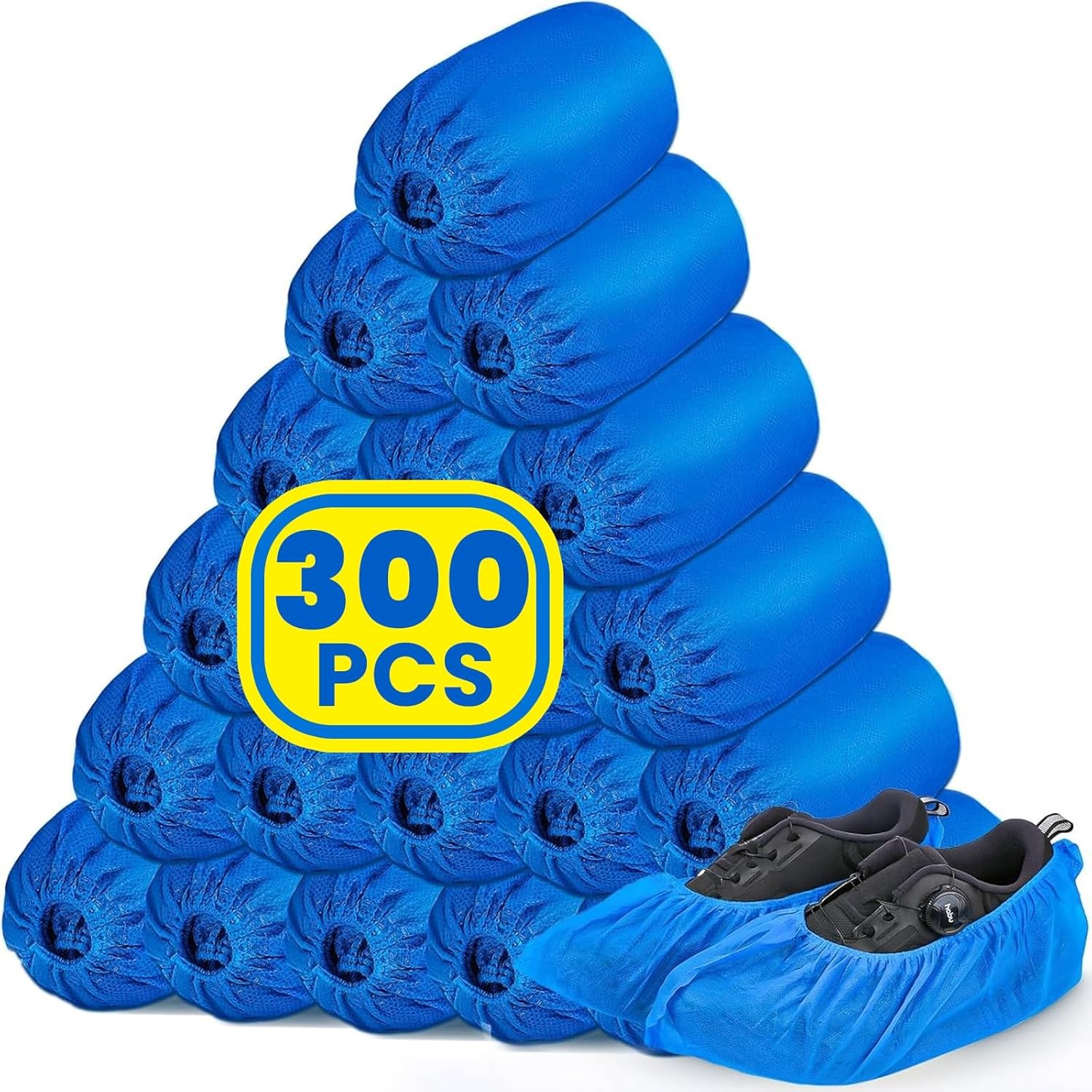 120 Pack(60 Pairs Shoe Covers Disposable Non-woven Fabric Shoes Covers Indoor