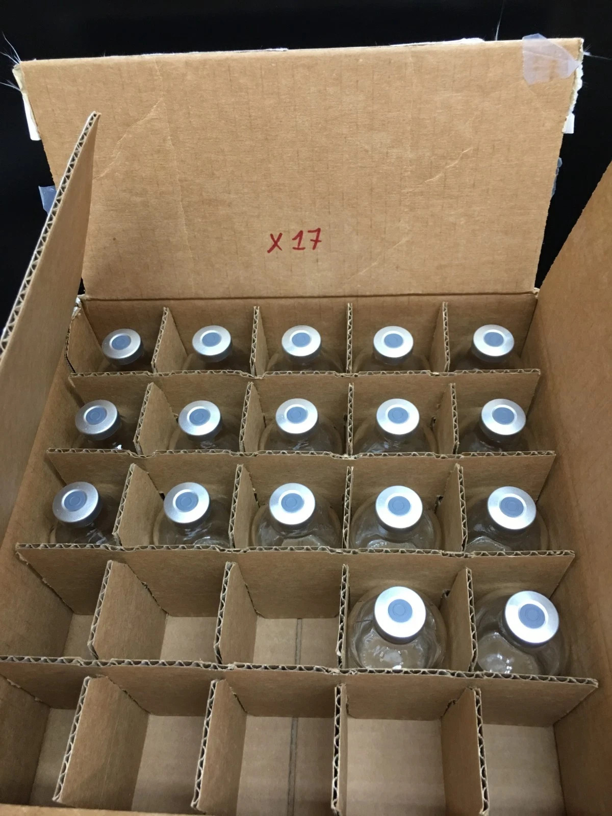 ALK Cat No SEV50 Sterile Empty Vials 50mL-20mm Lot 17 Pieces