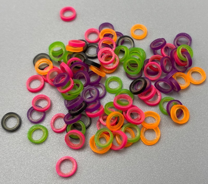 Dental Orthodontic Rubber Bands Elastic Braces 2.5/3.5/4.5/6.5oz Colorful