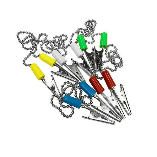 10 Pack Patient Bib Clips Chains Napkin Holder Assorted Color Dental Tattoo