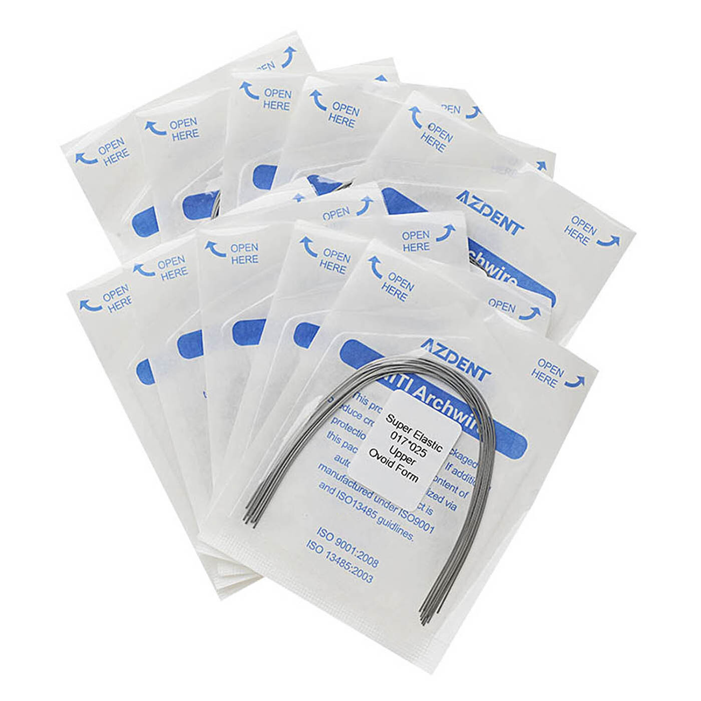 10Bag AZDENT Dental Orthodontic Super Elastic Niti Arch Wires Rectangular Ovoid