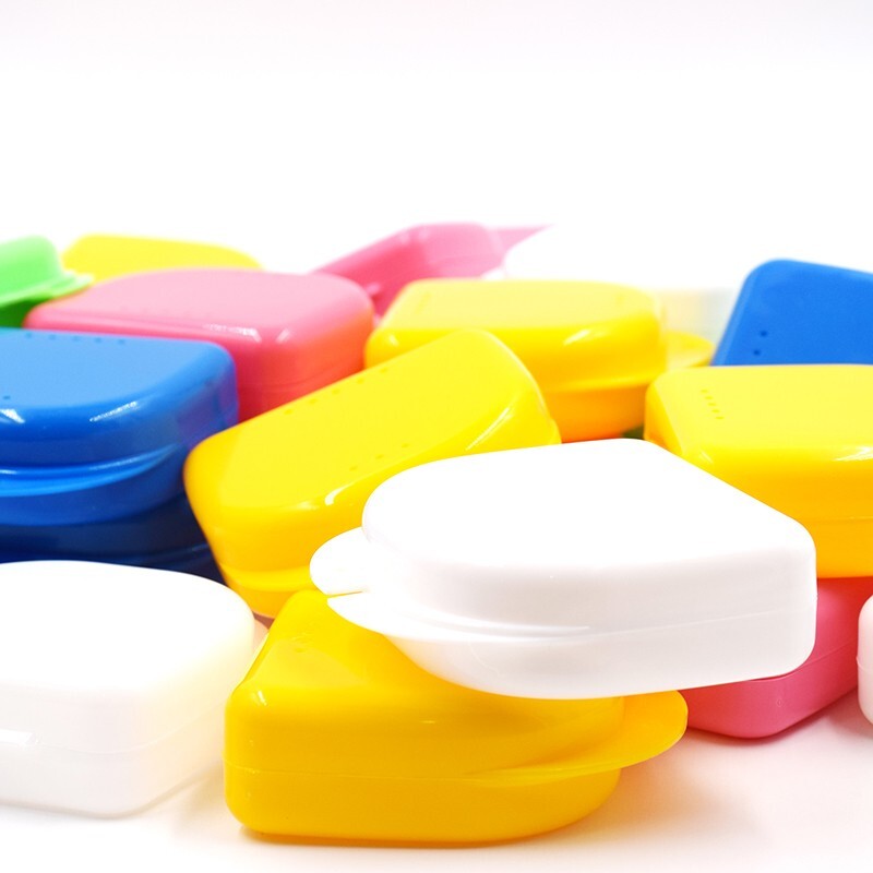 Dental Orthodontic Retainer Denture Storage Case Mouthguard Container Box 5Color