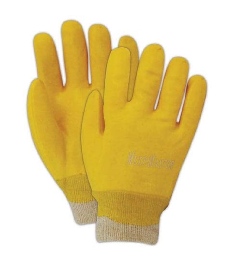 Magid Multimaster Smooth Finish Pvc Gloves Cotton Liner And Knit Wrist Cuff 12