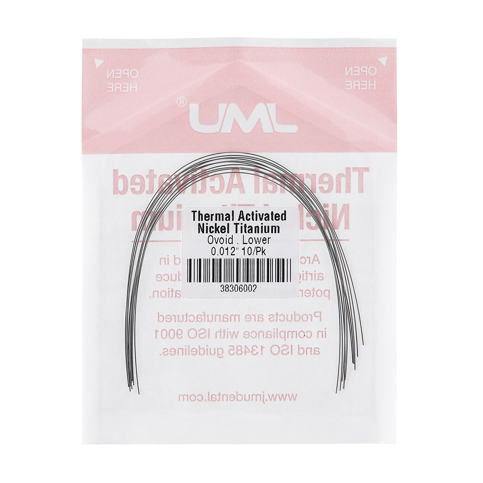 100PCS Dental Orthodontic Arch Wire Thermal Activated Nickel Titanium Archwire