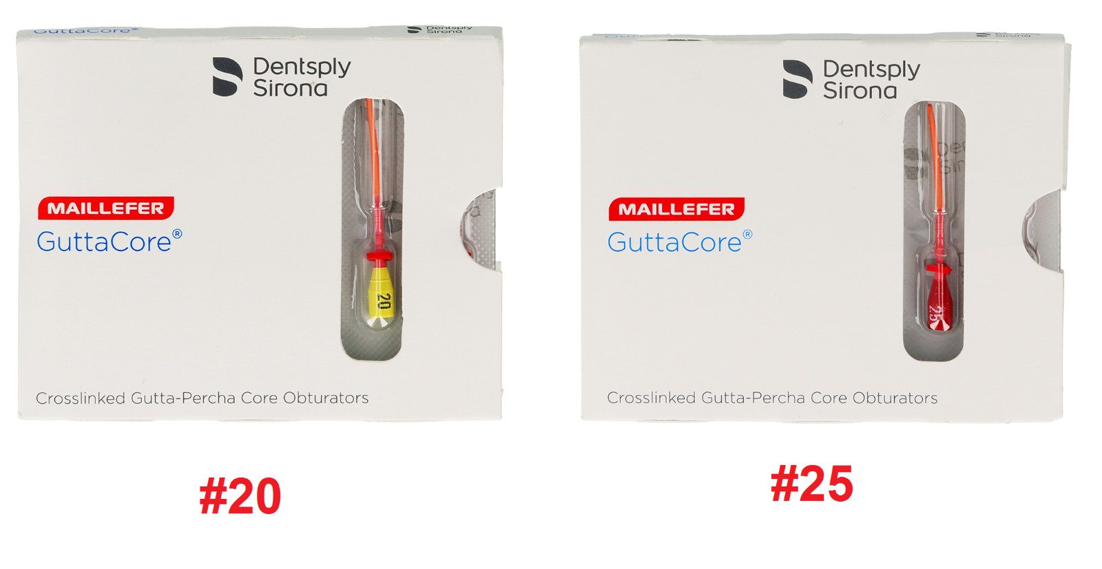 GuttaCore Obturators Size #25/#20 Pack Of 30 Obturators Tulsa Dental (Free Ship)
