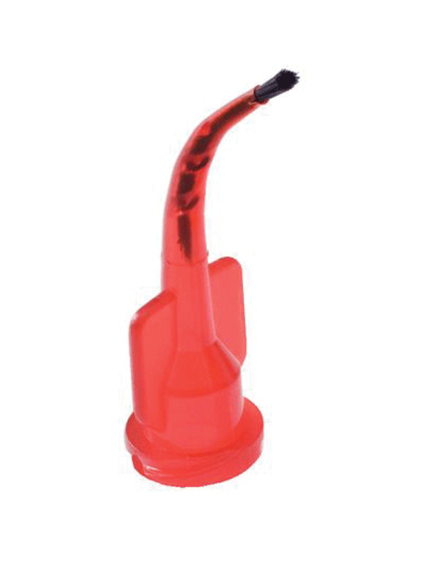 Spira-Flo Brush Tips Red for Viscous Material Delivery by Vista Dental