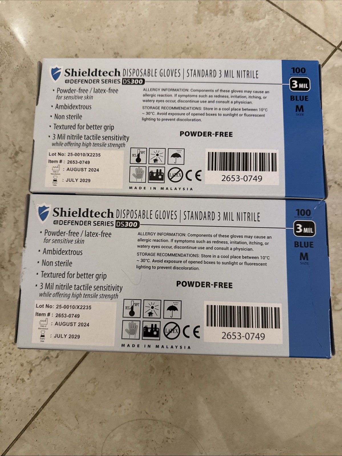 Disposable Gloves Two Box’s Ds300 3Mil Nitro