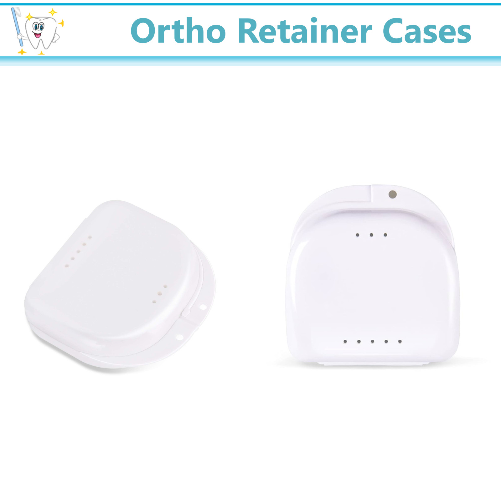 Dental Denture Box Retainer Box Carrier 4W x 2in x 2in Upto 200 Retainers/Case