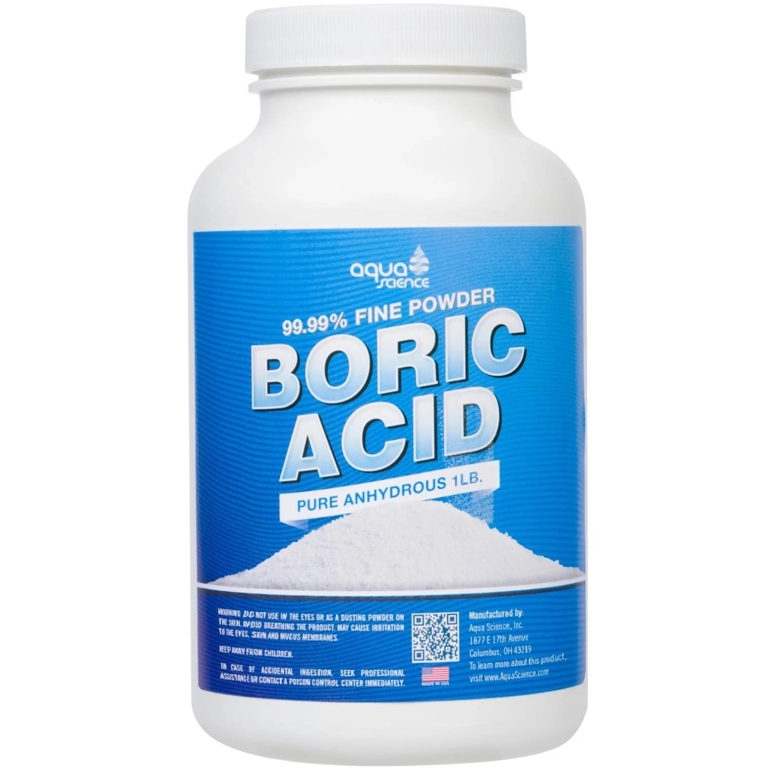 Boric Acid Powder – 1lb, 99.9% Industrial-Grade Strength Fine -…