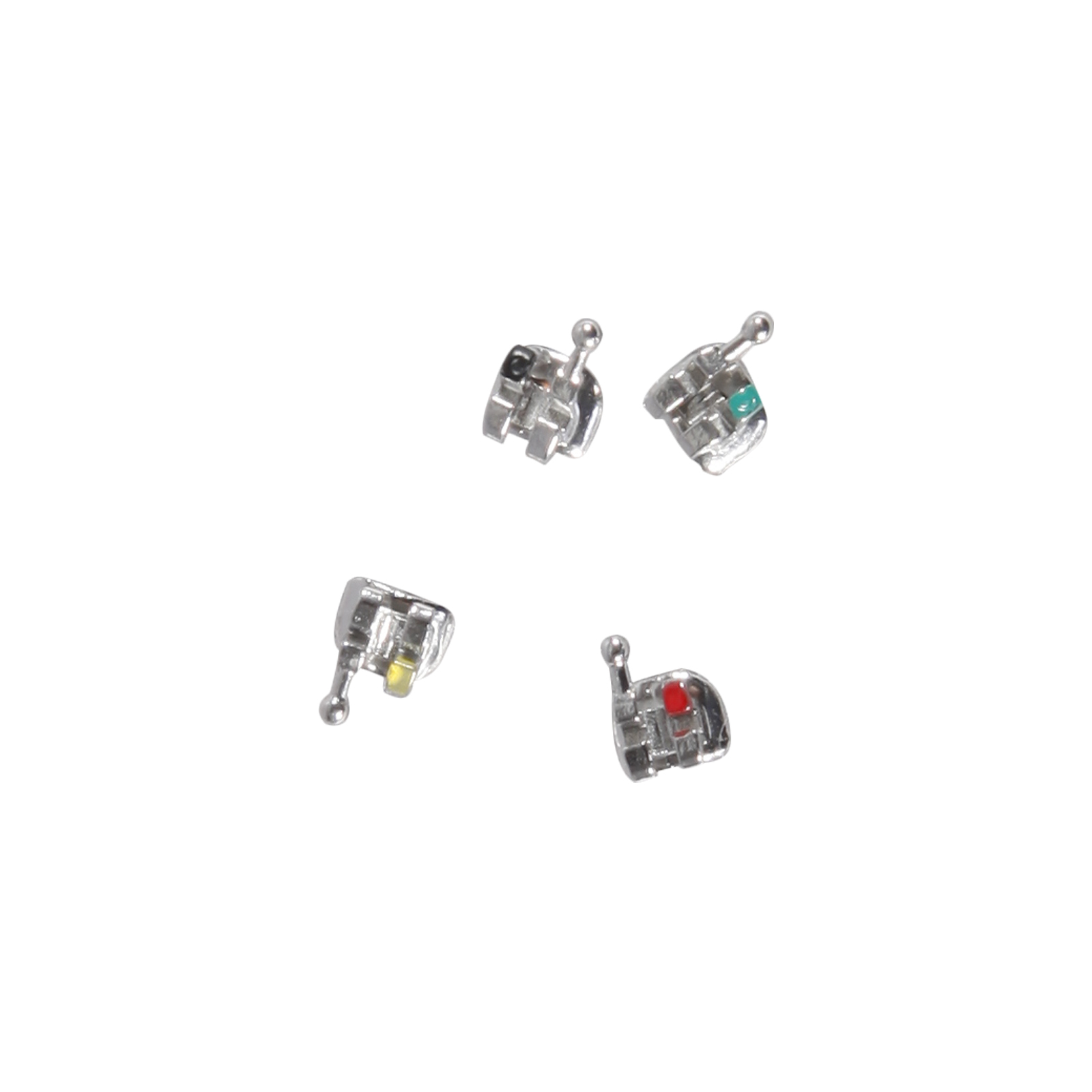 4 Box Dental Metal Orthodontics Brackets Brace MINI MBT.022 345 Hooks 50 Set/box