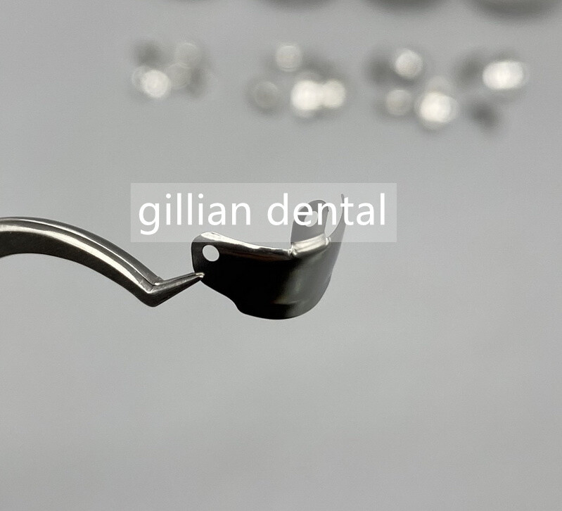 Dental Sectional Matrix Bands M4 3.5-6.5mm Metal Matrices Resin Clamp Clip Ring