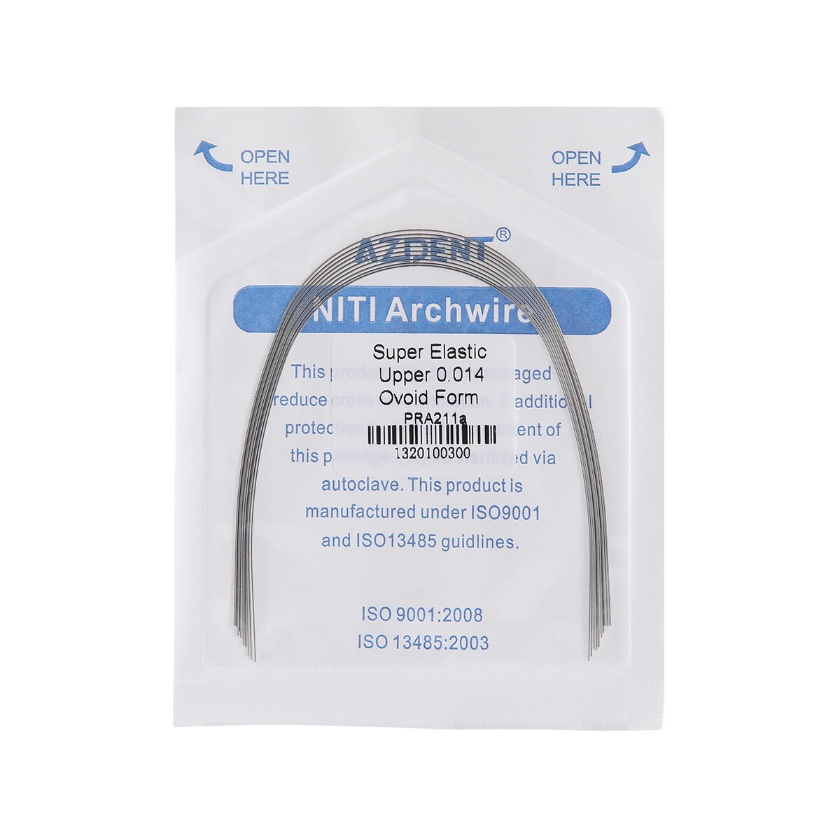 AZDENT Dental Orthodontic Super Elastic Niti Arch Wire Round Ovoid/Nature Form