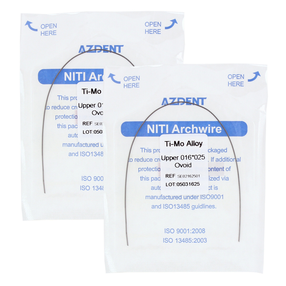 Dental Orthodontic TMA Beta Titanium Molybdenum Alloy Arch Wire Rectangular Type