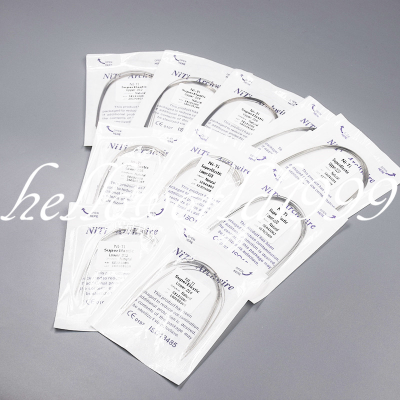 100 Packs Super Elastic Arch Wire Niti Round Ovoid Natural Square 30 Types Opt