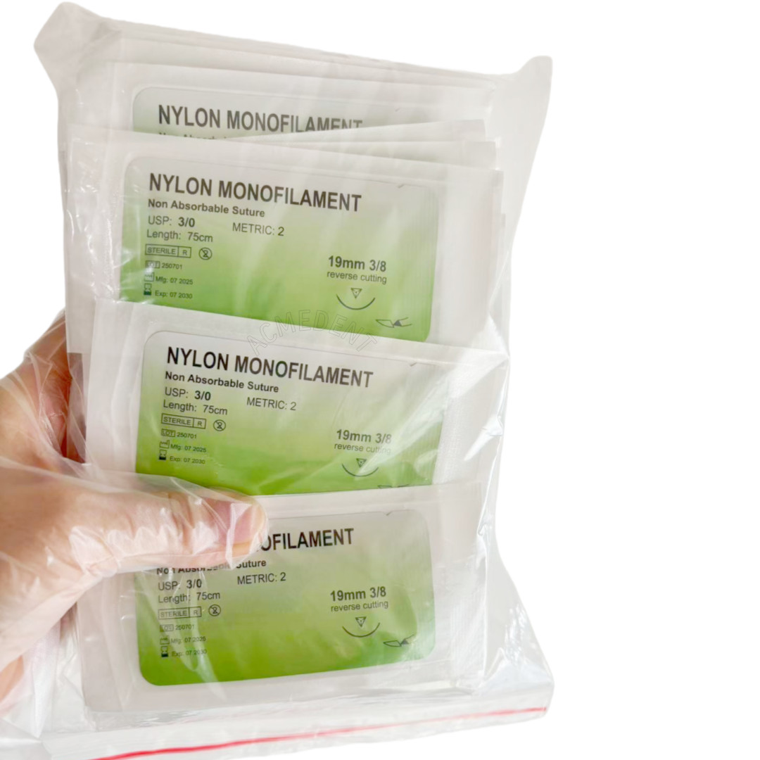 Impacted Tooth Extraction Silk Gut PGA Dental Traning Train Nylon
