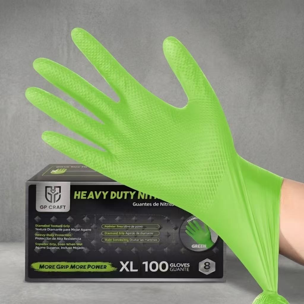 Heavy Duty Nitrile Gloves 8 Mil Large Latex-Free | 1000ct Case