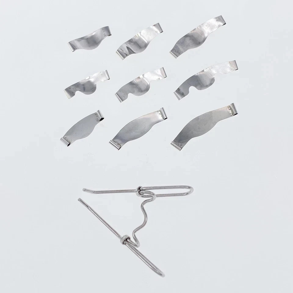 20 Pcs/Pack Dental Saddle Contoured Metal Matrices Band Matrix Springclip 6 Size
