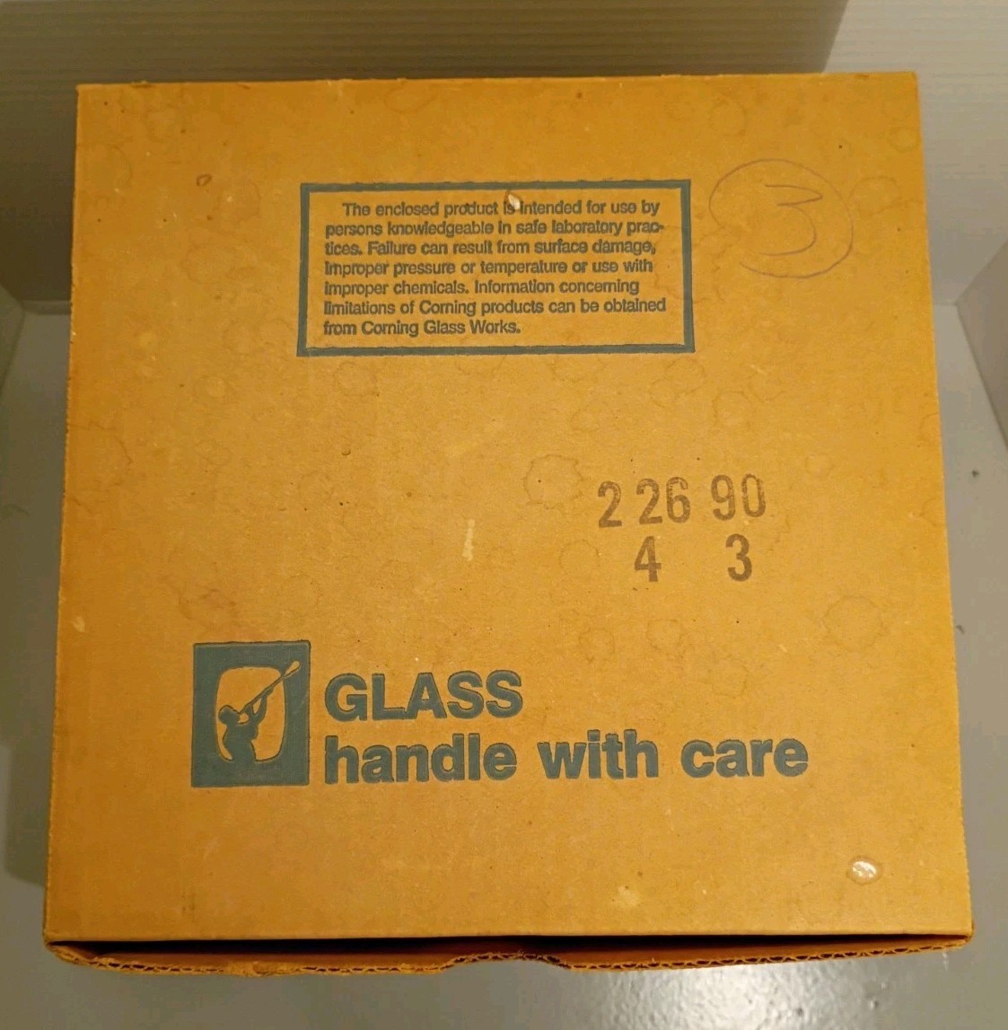 Vintage NO. 3140-190 PYREX® Glass 190 x 100 2pcs Crystallizing Dish Made in USA.