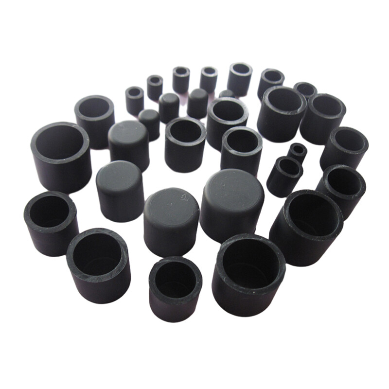 Black Silicone Rubber Blanking Stopper End Cap Cover Caps for Pipe 2.8mm-78.5mm