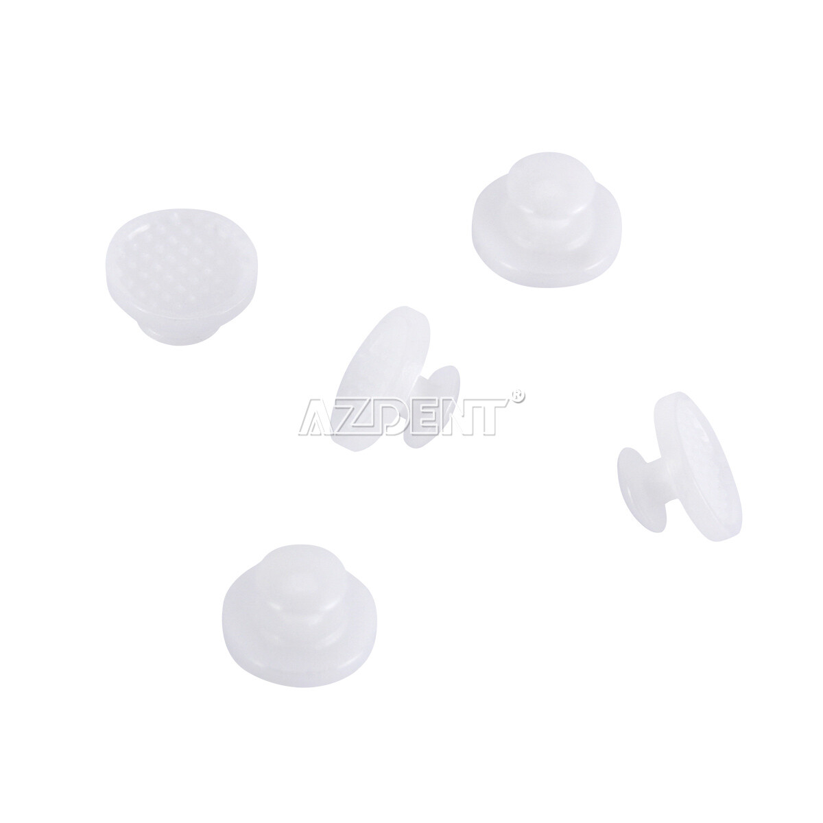 AZDEN Dental Orthodontic Ceramic Lingual Button Bondable Round Recctangular Base