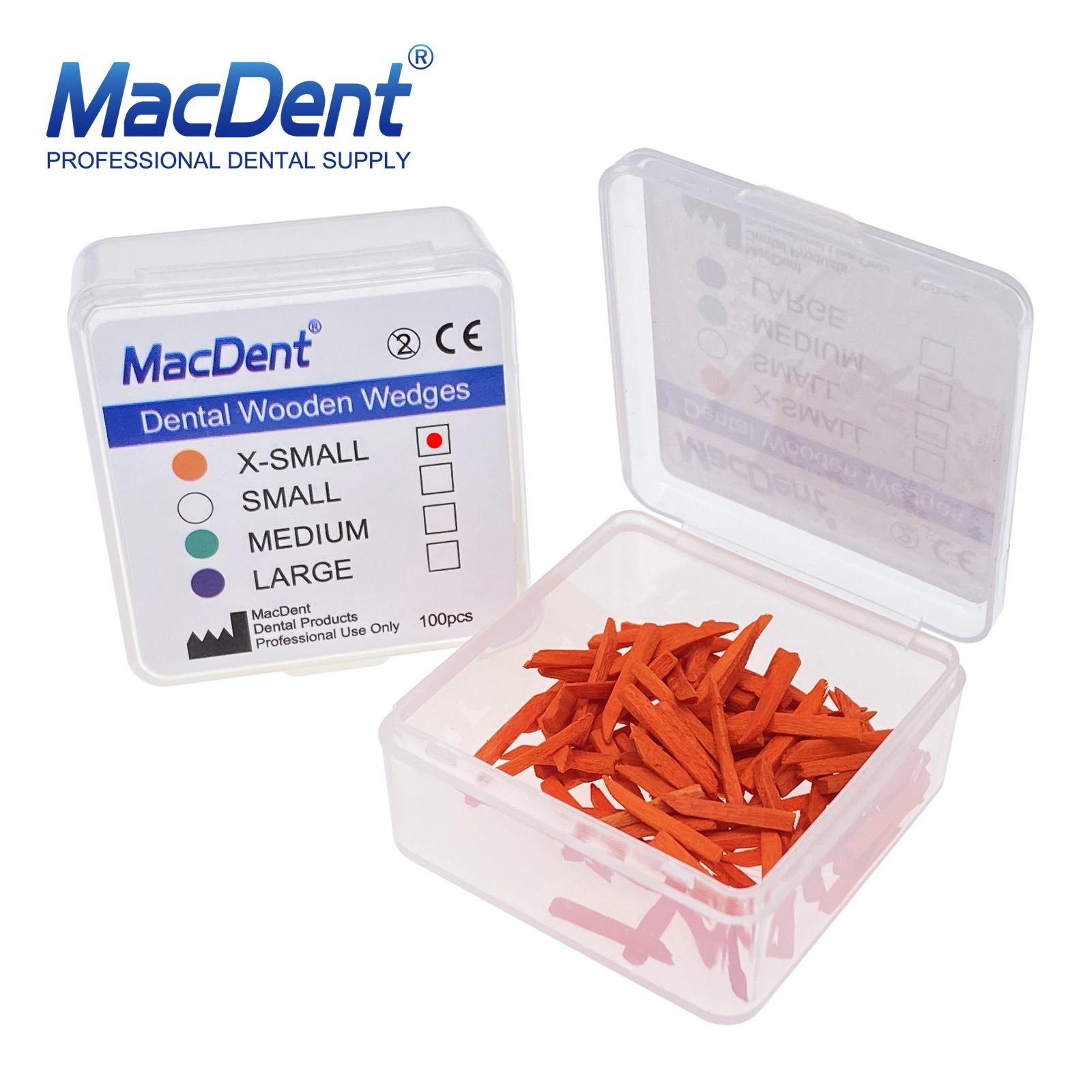 Dental Interdental Composite Contoured Wood Wooden Wedges Matrices 100Pcs/Box