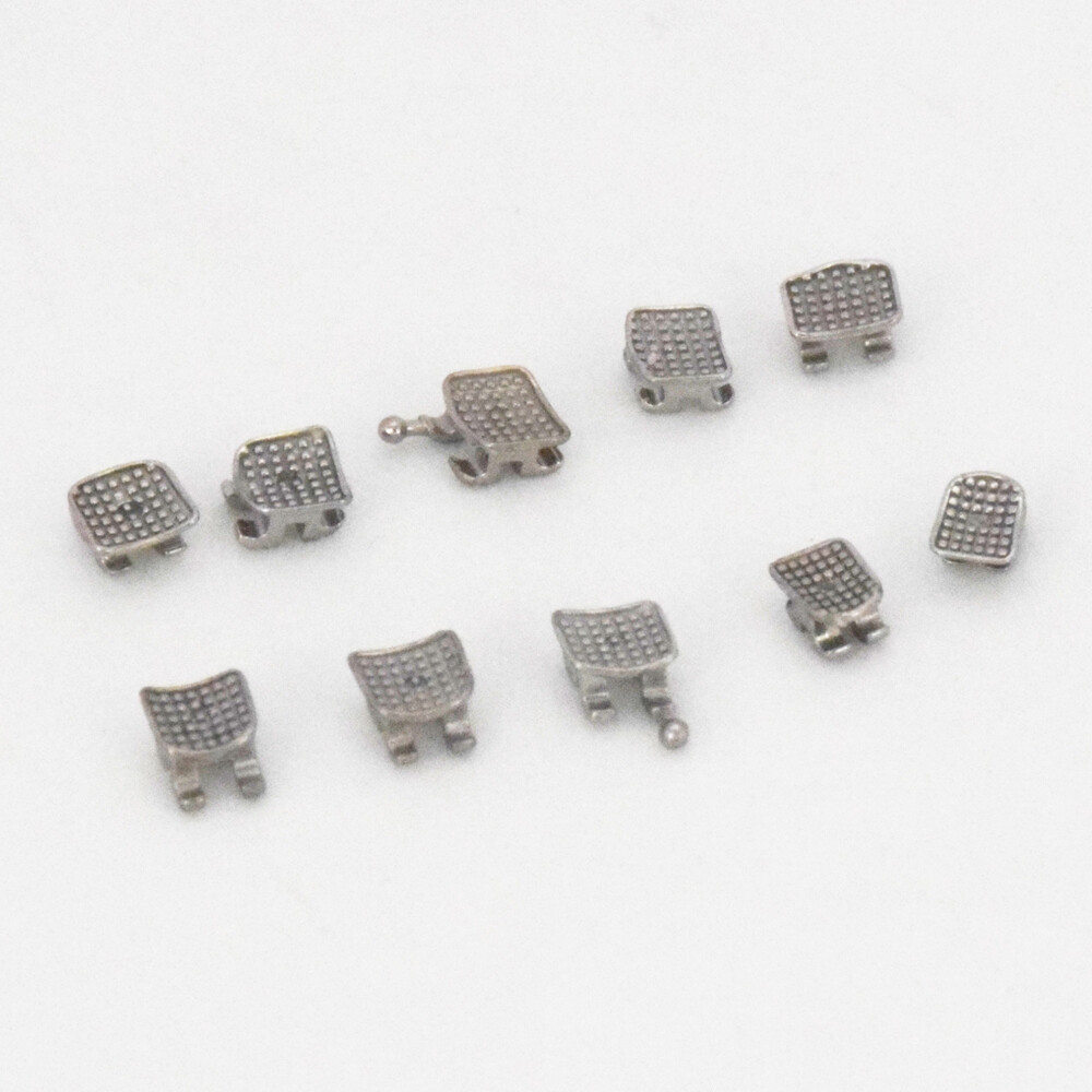 20 Pcs/Pack Dental Monoblock MIM Orthodontic Metal Brackets Braces Mesh Base