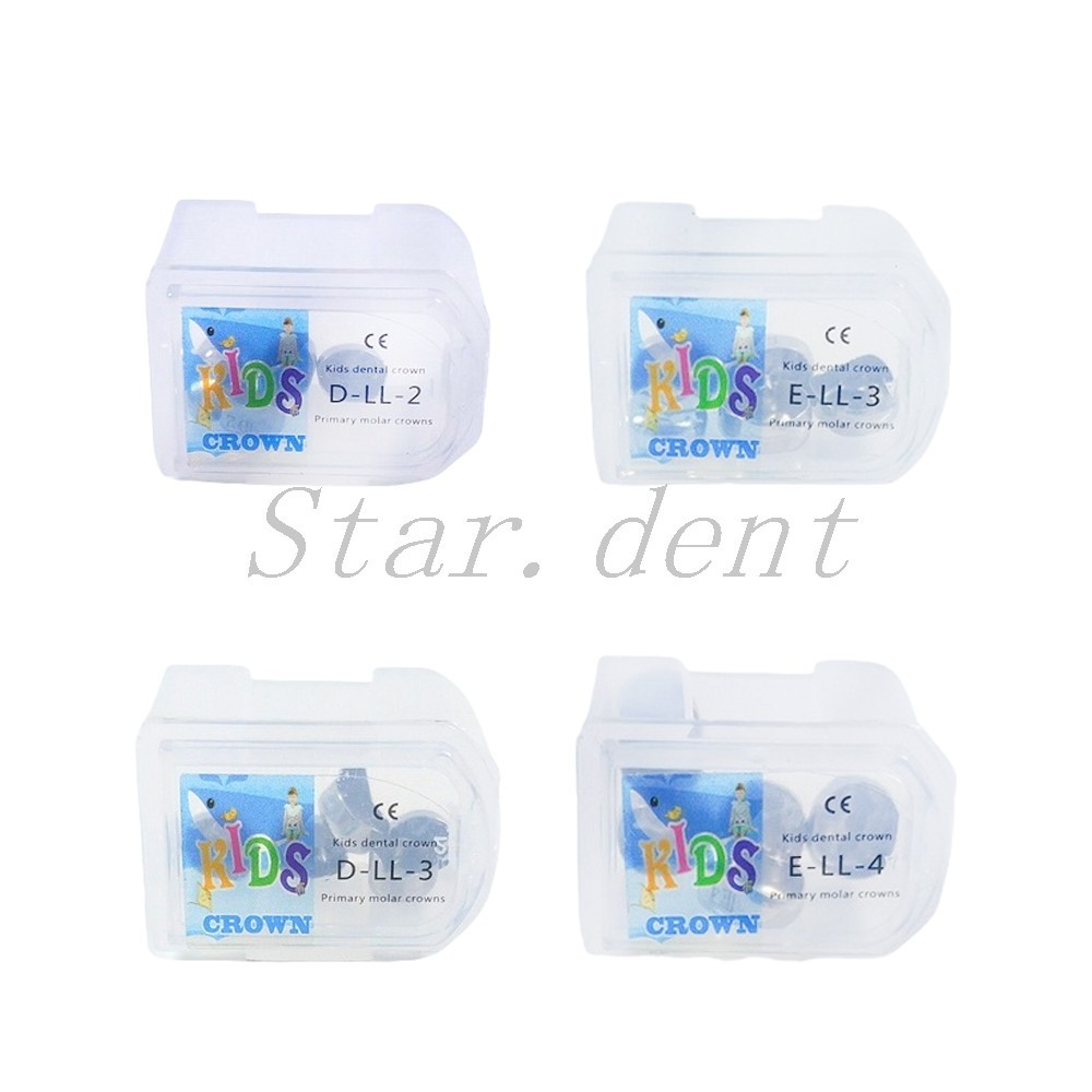 Dental Kids Primary Molar Crowns Stainless Steel Pediatric crown 48 Sizes USA