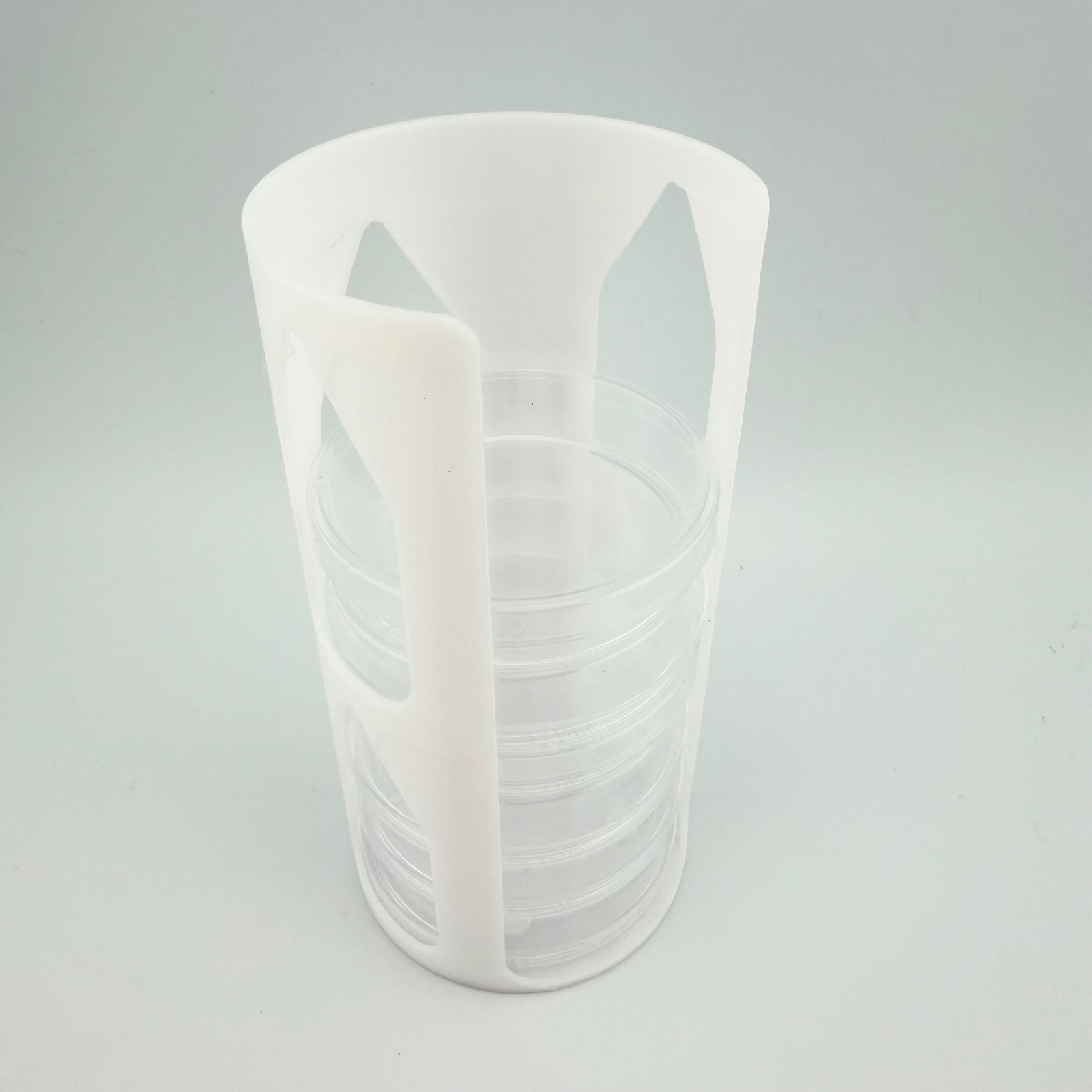 60 mm Compact PETG Petri Dish Rack – Mini Culture Plate Holder – Made in USA