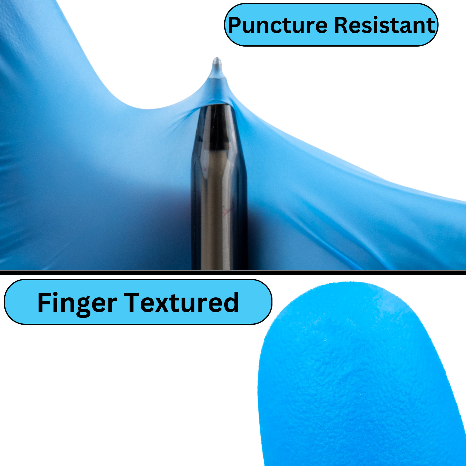 1000 Gloves Blue Industrial Nitrile Gloves Powder Free 5 Mil 2XL