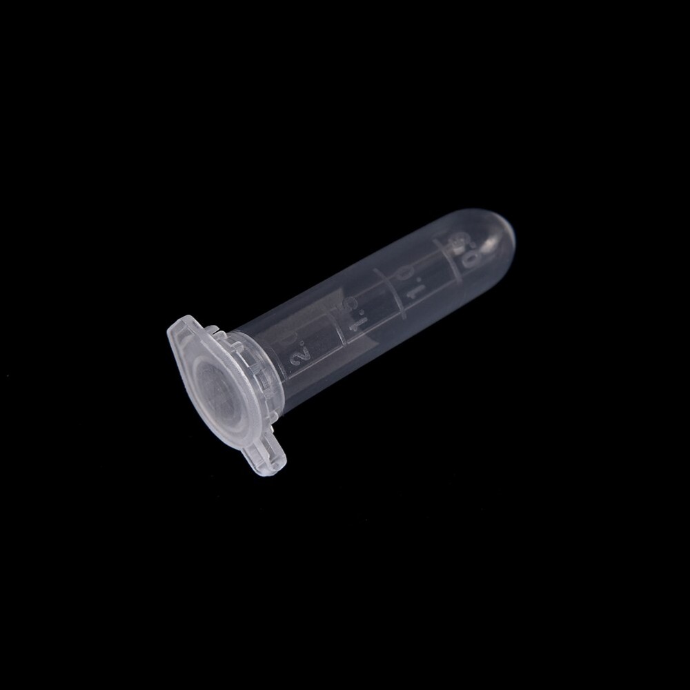 25x 2ml Graduated Centrifuge Microcentrifuge Plastic Vial Test Tubes Clear Lab