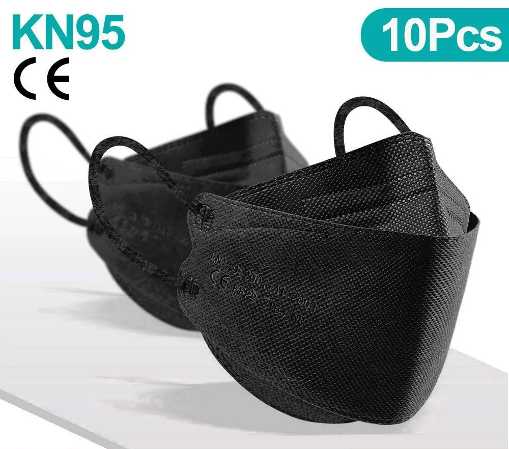 KN95 Face Mask Disposable Adults – 10 Pack 5 Layer Protection Adjustable KN95