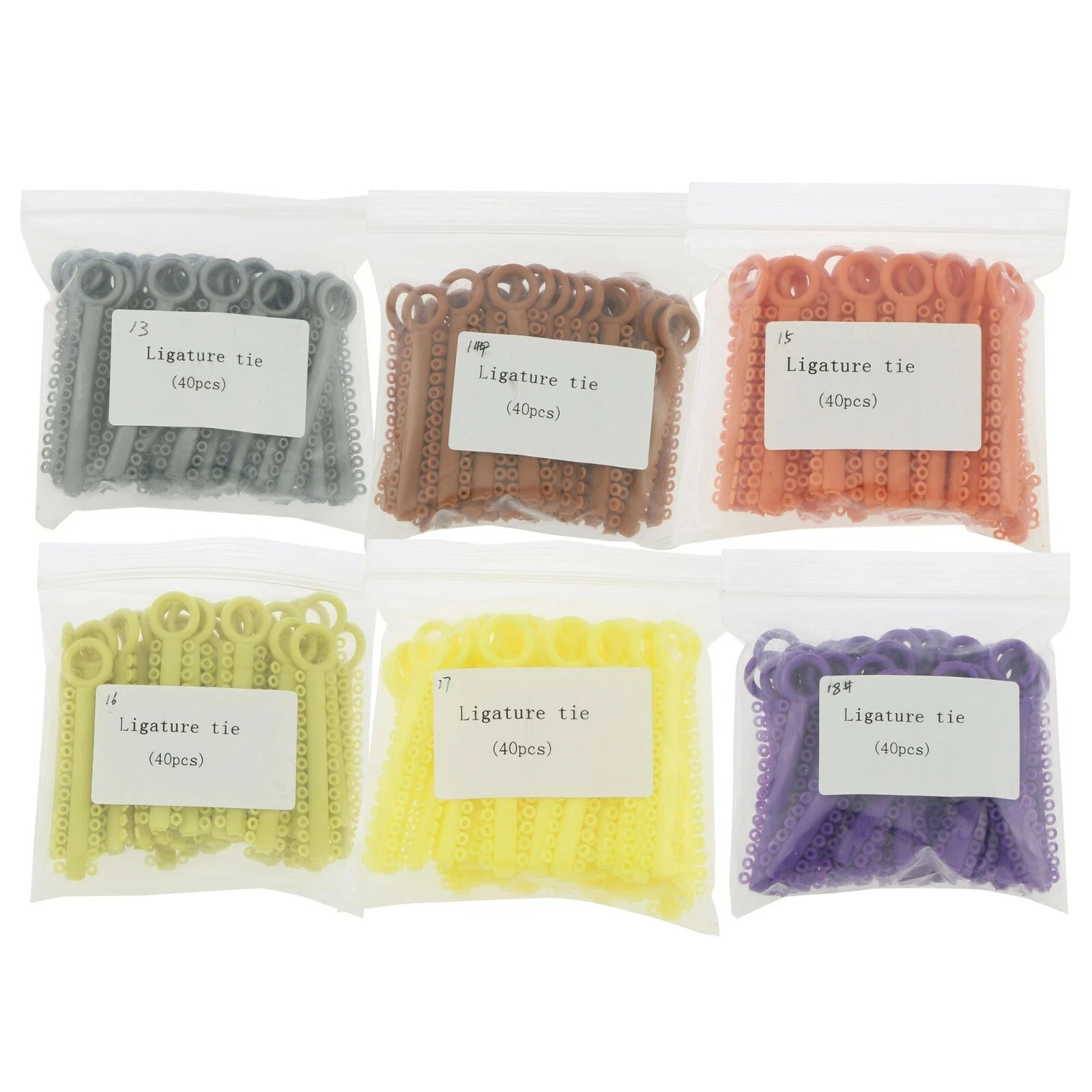 1040pc Orthodontic Elastic Ligature Tie Rubber Braces Dental Ligadura Ortodoncia