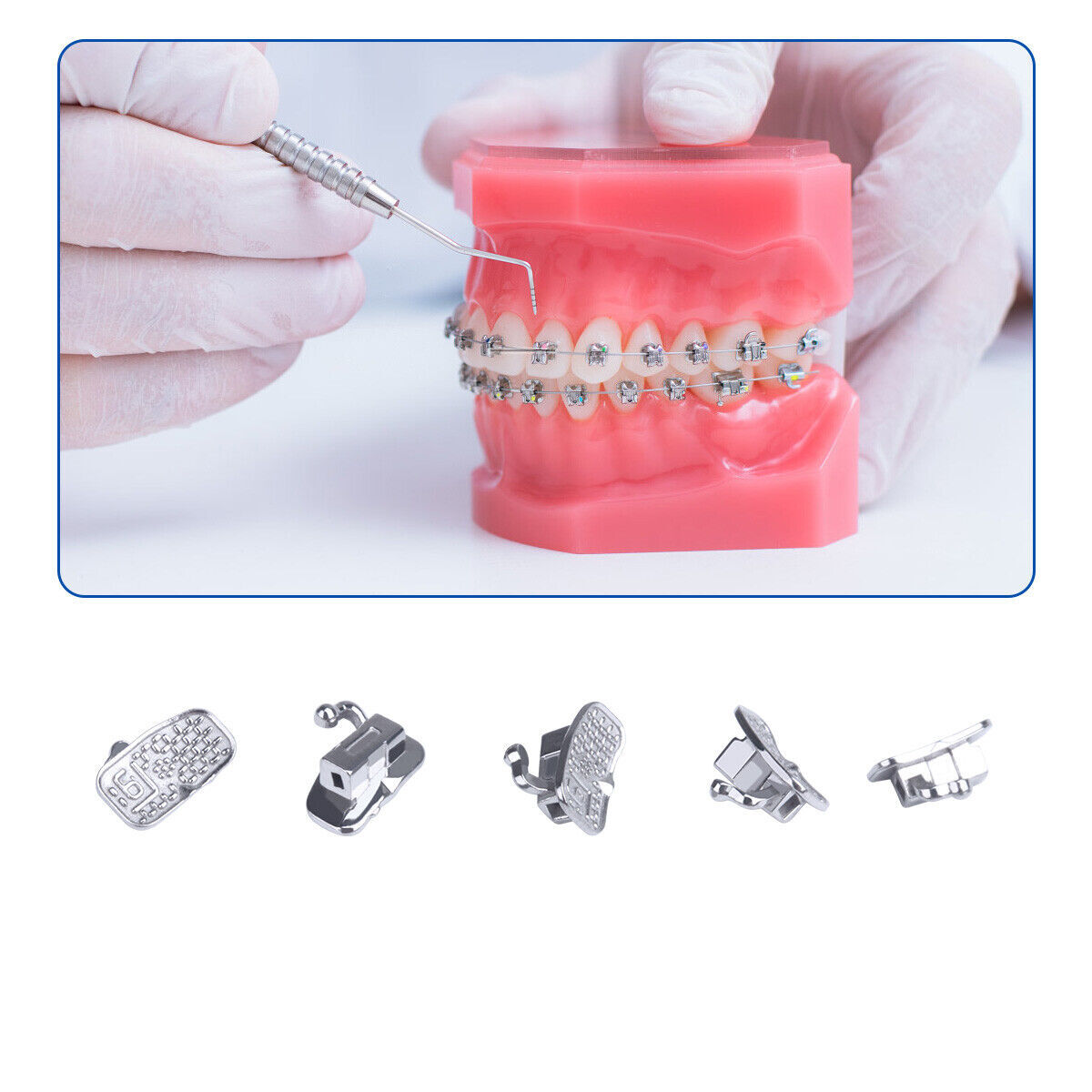 AZDENT Dental Orthodontic Buccal Tubes 1st 2nd Molar Tube Roth MBT 022 Bondable