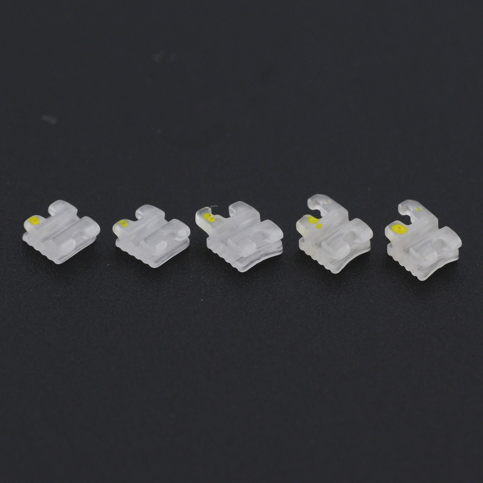 Orthodontic Aesthetic Bracket Ceramic Sapphire Clear Brace MBT 022 345W/H