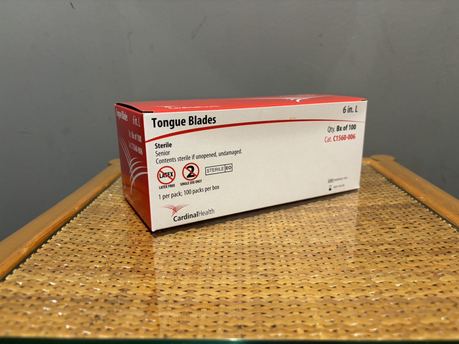 Cardinal Health C1560-006 Tongue Depressors Exp. 05-2027 #(5B04)