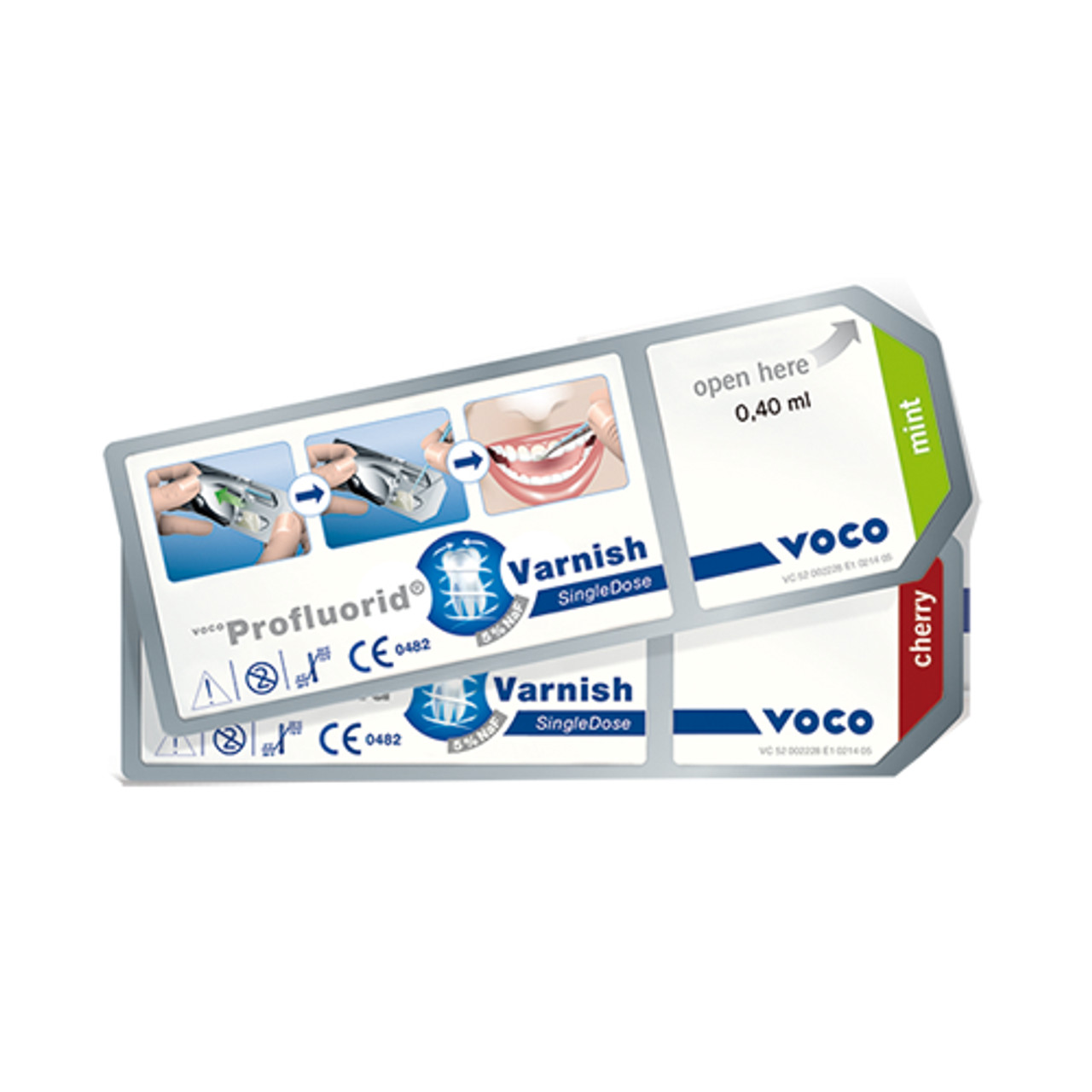 Voco Profluorid Varnish Single Doses Mix (Cherry,Melon,Caramel,Mint) Free Ship